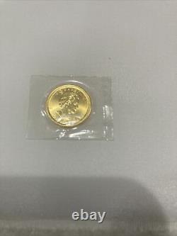 2020 Canada Gold Maple Leaf $5 1/10 oz Coin. 9999 Fine RCM Mint Sealed BU