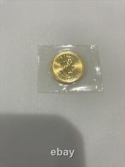 2020 Canada Gold Maple Leaf $5 1/10 oz Coin. 9999 Fine RCM Mint Sealed BU