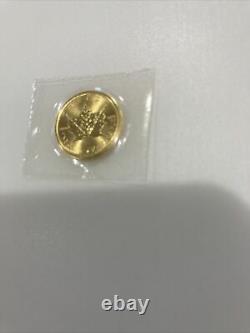 2020 Canada Gold Maple Leaf $5 1/10 oz Coin. 9999 Fine RCM Mint Sealed BU