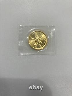 2020 Canada Gold Maple Leaf $5 1/10 oz Coin. 9999 Fine RCM Mint Sealed BU