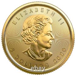 2020 Canada Gold Maple Leaf $5 1/10 oz Coin. 9999 Fine RCM Mint Sealed BU