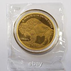 2020 Cook Islands $25 Coin 1200 mg. 9999 Fine Gold Indian Head Buffalo G2634