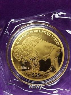 2020 Cook Islands $25 Gold Buffalo 1.2 Grams of 9999 Fine Gold Mint Sealed