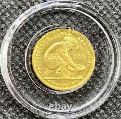 2020 Gold Prospector 1/10 oz 24KT. 9999 Fine BU Coin In Capsule