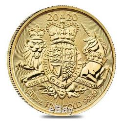 2020 Great Britain 1/10 oz Gold Royal Arms Coin. 9999 Fine BU