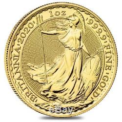 2020 Great Britain 1 oz Gold Britannia Coin. 9999 Fine BU