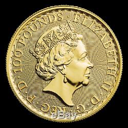 2020 Great Britain 1 oz Gold Britannia Coin BU. 9999 Fine Gold UK 100 Pounds