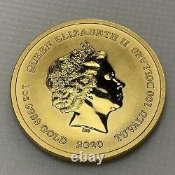 2020 Homer Simpson $100 1oz. 9999 FINE SOLID GOLD BULLION COIN