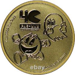 2020 Niue $250 40th Anniversary PAC-MAN 1 oz. 9999 Fine Gold Coin with COA
