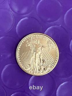 2021 1/10 Oz American Gold Eagle (AGE) TYPE 1 999 Fine Gold Bullion