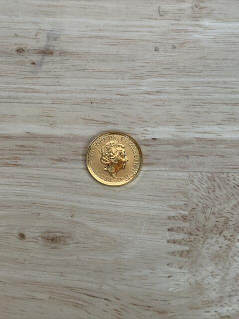 2021 1/10 Oz Gold Coin. 9999 Fine Britannia Bu