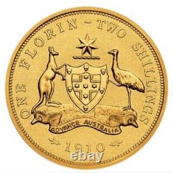 2021 1/4oz Proof Gold Australian Florin in Box W- COA 1/4oz Fine Gold Coin