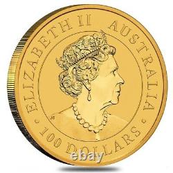 2021 1 oz Australian Gold Kangaroo Perth Mint Coin. 9999 Fine BU In Cap