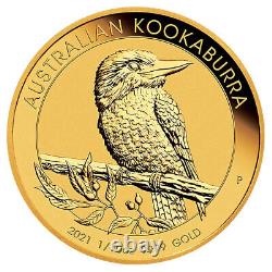 2021 $15 Australian Gold Kookaburra 1/10 oz. 9999 Fine BU