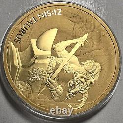 2021 1oz South Korean Gold Coin ZISIN Taurus-500 Mint. 999 Fine 1 Clay KOMSCO