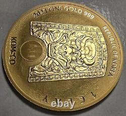 2021 1oz South Korean Gold Coin ZISIN Taurus-500 Mint. 999 Fine 1 Clay KOMSCO