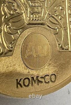 2021 1oz South Korean Gold Coin ZISIN Taurus-500 Mint. 999 Fine 1 Clay KOMSCO