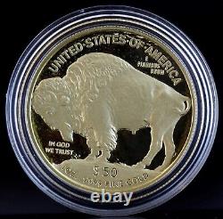 2021 $50 American 9999 Fine Gold Buffalo Proof Coin withBox & COA