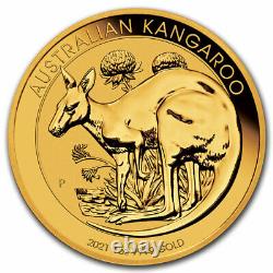 2021 Australia 1 oz Gold Kangaroo BU Perth Mint. 9999 Fine Gold