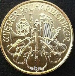 2021 Austrian 1/10 Gold Philharmonic BU Coin 1/10 oz. Fine Gold. 9999