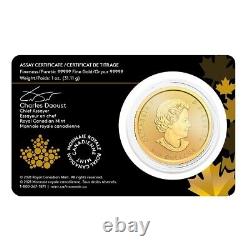 2021 Canada 1 oz Gold Panning for Gold Coin Klondike Gold Rush. 99999 Fine BU