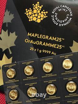 2021 Canada'MapleGram' Fine Gold 50c Coin in Certified Card