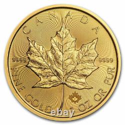 2021 Canadian 1 oz Gold Maple Leaf $50 Coin. 9999 Fine BU