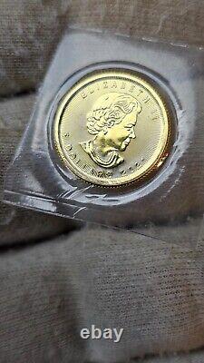 2021 Canadian maple 1/10 oz gold $5 Coin. 9999 fine mint sealed