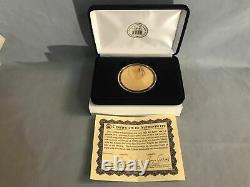 2021 Cook Island $25 Saint Coin 1200mg of. 9999 FINE GOLD 58mm Wide withBox & COA