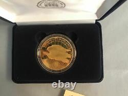 2021 Cook Island $25 Saint Coin 1200mg of. 9999 FINE GOLD 58mm Wide withBox & COA