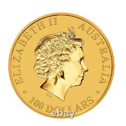 2021 Gold 1 oz Australian Gold Kangaroo $100 Coin. 9999 Fine BU Coin