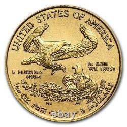 2021 Gold American Eagle 1/10 Troy oz Fine Gold USA Capsuled PRE-SALE BU Coin