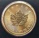 2021 Gold Canadian Maple Leaf 1/10 Oz. Fine Gold. 9999 Gem Brilliant