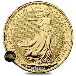 2021 Great Britain 1 oz Gold Britannia Coin. 9999 Fine BU