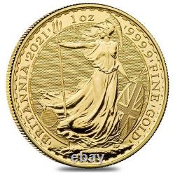 2021 Great Britain 1 oz Gold Britannia Coin. 9999 Fine BU