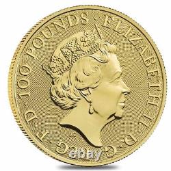 2021 Great Britain 1 oz Gold Queen's Beasts Completer Coin. 9999 Fine BU