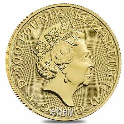 2021 Great Britain 1 oz Gold Queen's Beasts Completer Coin. 9999 Fine BU