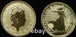 2021 Royal Mint 1/10th oz Gold Britannia £10 Coin GEM BU. 9999 Fine Gold