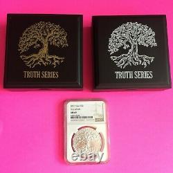 2021 Tree Of Life Christian 1 Oz. 999 Fine Solid Silver Platinum Gold Coin Coa