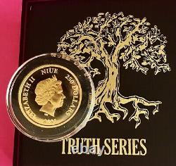 2021 Tree Of Life Christian 1 Oz. 999 Fine Solid Silver Platinum Gold Coin Coa