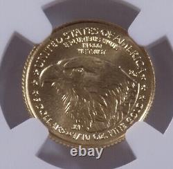 2021 Type 2 $5 American Eagle 1/10 troy oz fine gold NGC MS 69