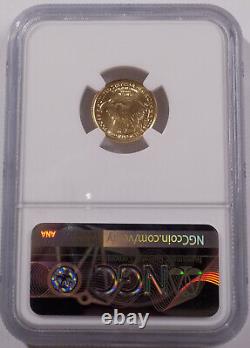 2021 Type 2 $5 American Eagle 1/10 troy oz fine gold NGC MS 69