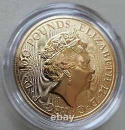 2021 UK Queen's Beasts Completer 1oz Gold Bullion Coin 999.9 Fine Gold Coin