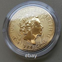 2021 UK Queen's Beasts Completer 1oz Gold Bullion Coin 999.9 Fine Gold Coin