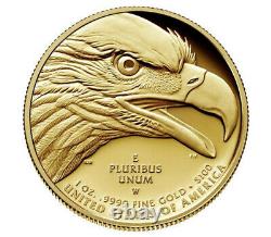 2021-W American Liberty Proof High Relief 0.9999 fine Gold $100 Coin