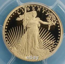 2021 W PCGS PR 69 D-Cam Type 2 Gold American Eagle $5 Coin, 1/10oz Fine Gold