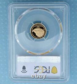 2021 W PCGS PR 69 D-Cam Type 2 Gold American Eagle $5 Coin, 1/10oz Fine Gold