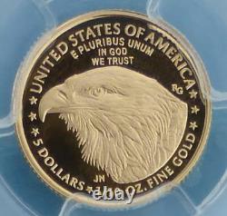 2021 W PCGS PR 69 D-Cam Type 2 Gold American Eagle $5 Coin, 1/10oz Fine Gold