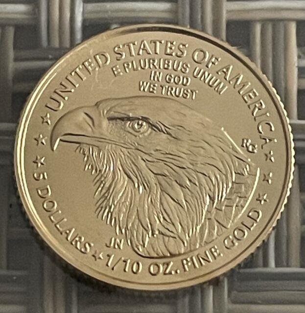 2022 1/10 Oz American Gold Eagle Coin Bu Mint