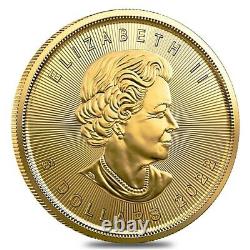 2022 1/10 oz Canadian Gold Maple Leaf $5 Coin. 9999 Fine BU (Sealed)